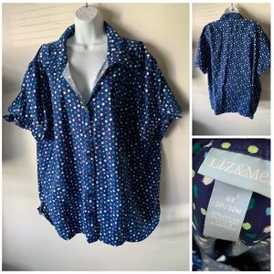 4x ( 30 - 32 w) oversized plus size blouse